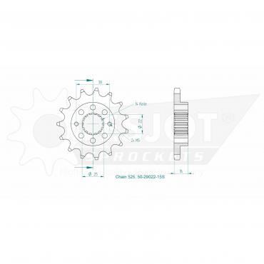 ESJOT Front Sprocket 15S Z