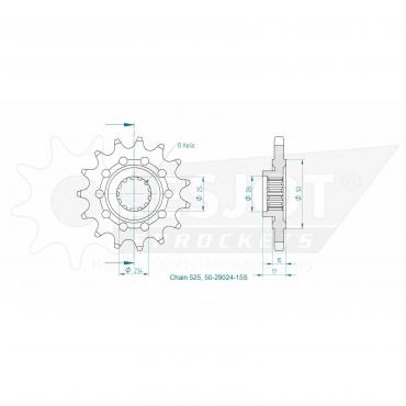 ESJOT Front Sprocket 15S Z