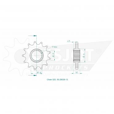 ESJOT Front Sprocket 13 Z