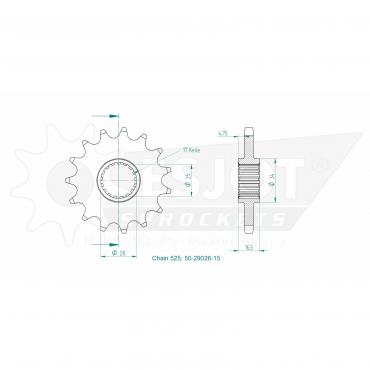 ESJOT Front Sprocket 15 Z