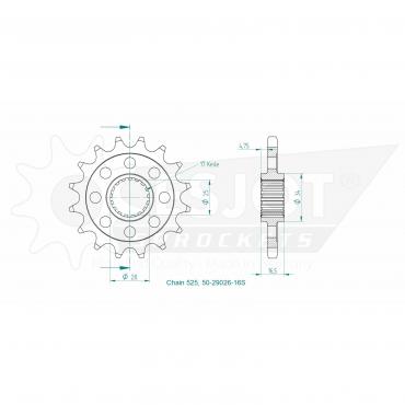ESJOT Front Sprocket 16S Z