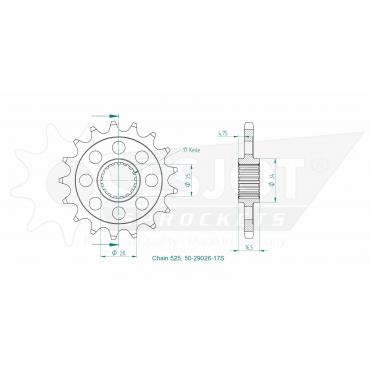 ESJOT Front Sprocket 17S Z
