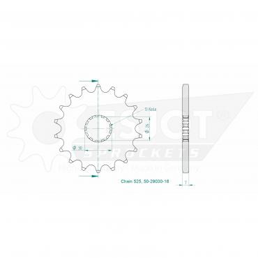ESJOT sprocket 18 Z