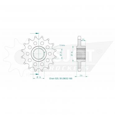 ESJOT Front Sprocket 16S Z