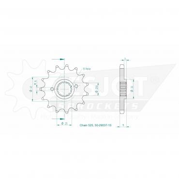 ESJOT Front Sprocket 15 Z