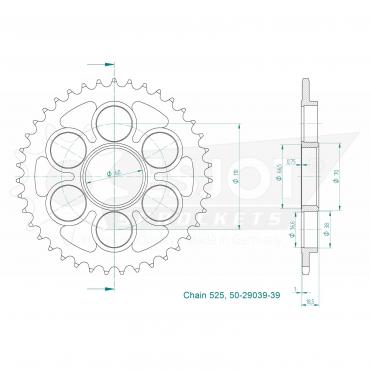 ESJOT  Sprocket 39 Z