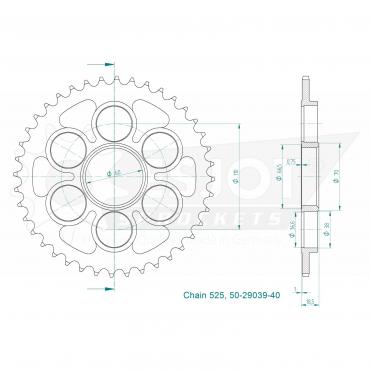 ESJOT  Sprocket 40 Z