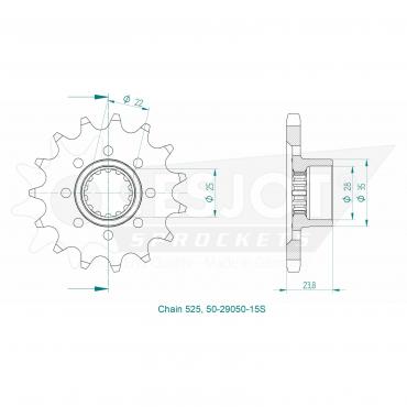 ESJOT Front Sprocket 15S Z