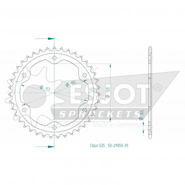 ESJOT  Sprocket 39 Z