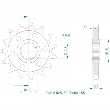ESJOT Front Sprocket 15S Z