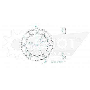 ESJOT  Sprocket 43 Z
