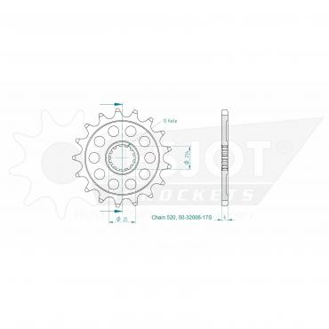ESJOT Front Sprocket 17S Z