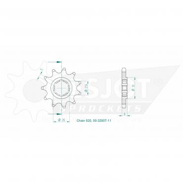ESJOT Front Sprocket 11 Z