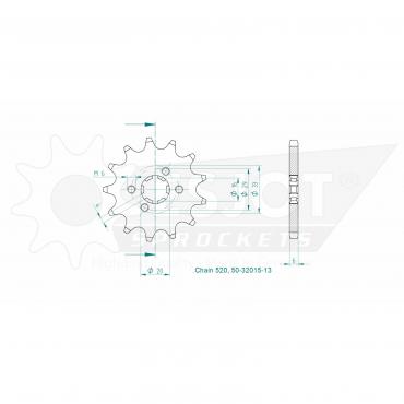 ESJOT Front Sprocket 13 Z