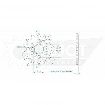 ESJOT Front Sprocket 14S Z