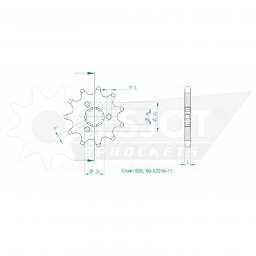 ESJOT Front Sprocket 11 Z