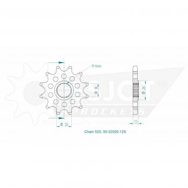 ESJOT Front Sprocket 12S Z
