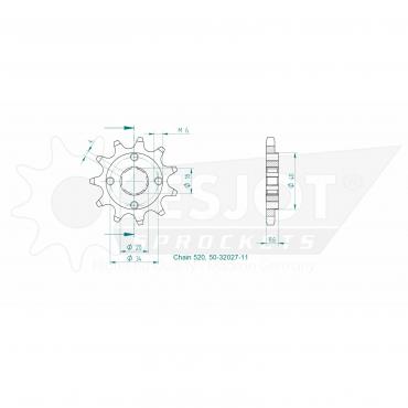 ESJOT Front Sprocket 11 Z