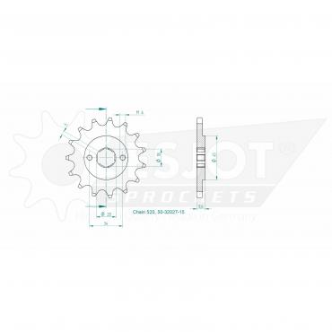ESJOT Front Sprocket 15 Z