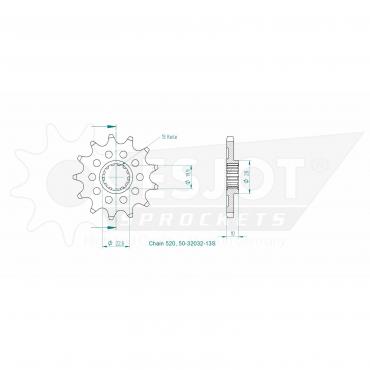 ESJOT Front Sprocket 13S Z