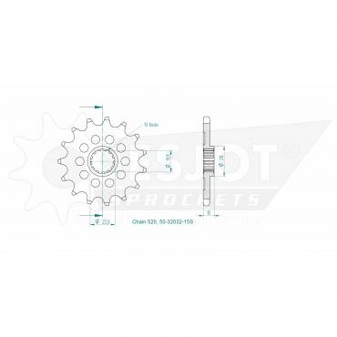 ESJOT Front Sprocket 15S Z