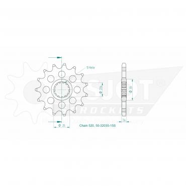 ESJOT Front Sprocket 15S Z
