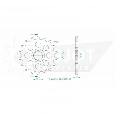 ESJOT Front Sprocket 18S Z