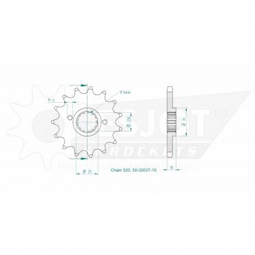 ESJOT Front sprocket 15 Z