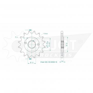 ESJOT Front Sprocket 16 Z