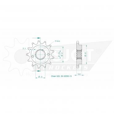 ESJOT Front Sprocket 13 Z
