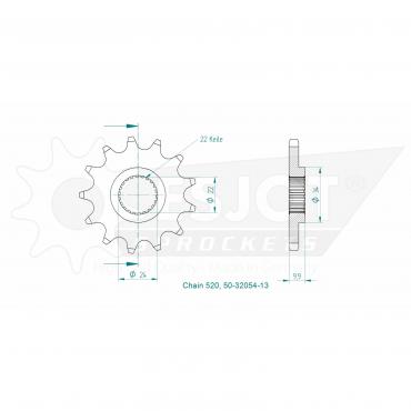 ESJOT Front Sprocket 13 Z