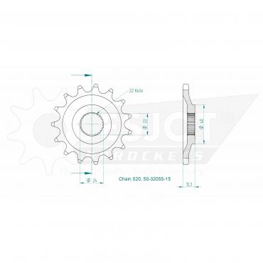 ESJOT Front Sprocket 15 Z