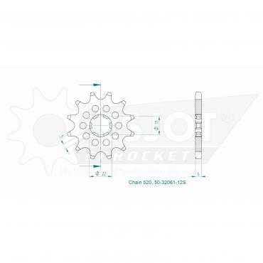 ESJOT Front Sprocket 12S Z