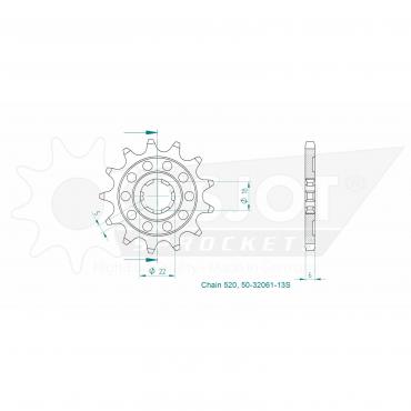 ESJOT Front Sprocket 13S Z
