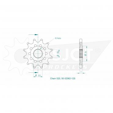 ESJOT Front Sprocket 12S Z