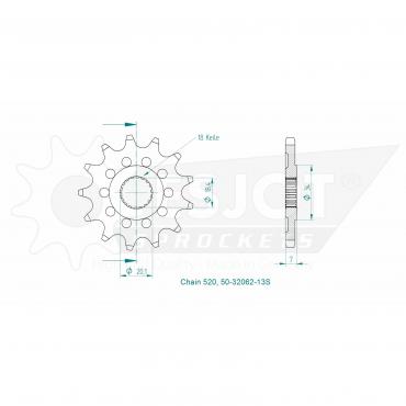 ESJOT Front Sprocket 13S Z