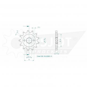 ESJOT Front Sprocket 13 Z