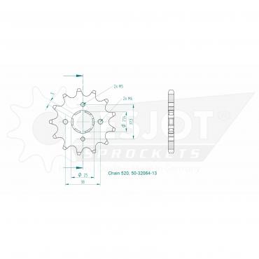 ESJOT Front sprocket 13 Z