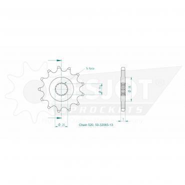 ESJOT Front Sprocket 13 Z