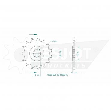 ESJOT Front Sprocket 15 Z