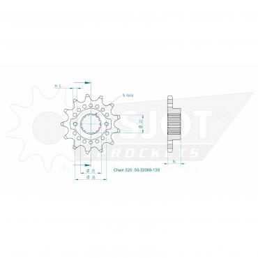ESJOT Front Sprocket 13S Z