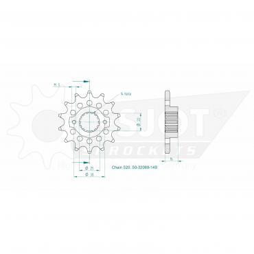 ESJOT Front Sprocket 14S Z