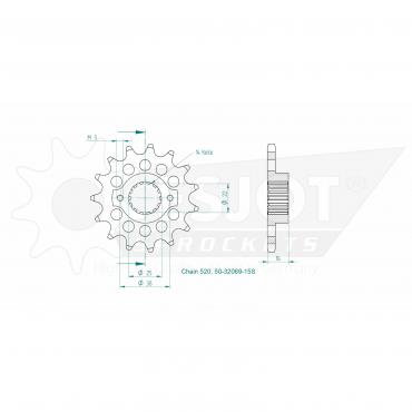 ESJOT Front Sprocket 15S Z