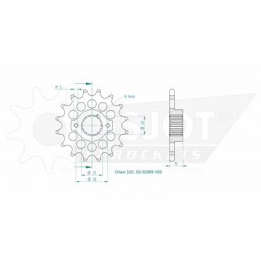 ESJOT Front Sprocket 16S Z