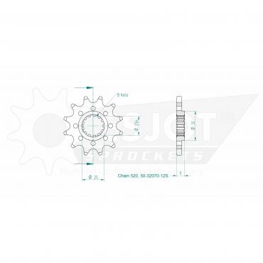 ESJOT Front Sprocket 12S Z