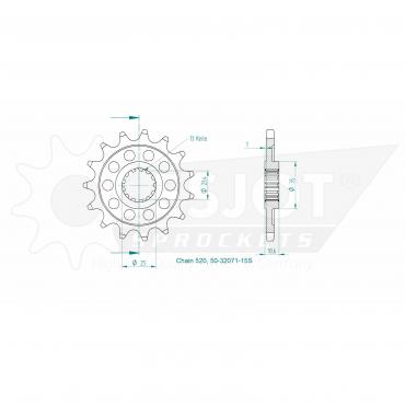 ESJOT Front Sprocket 15S Z
