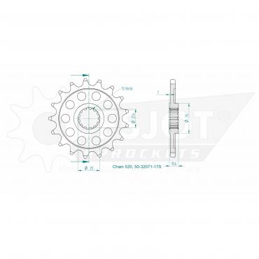ESJOT Front Sprocket 17S Z