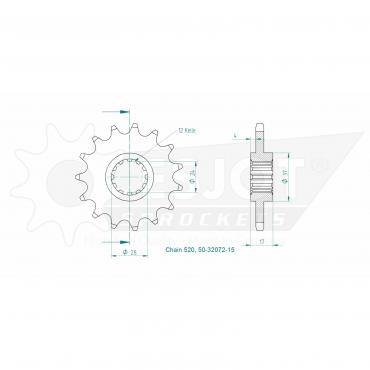 ESJOT Front Sprocket 15 Z