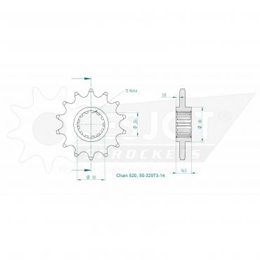 ESJOT Front Sprocket 14 Z