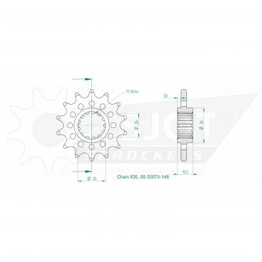 ESJOT Front Sprocket 14S Z